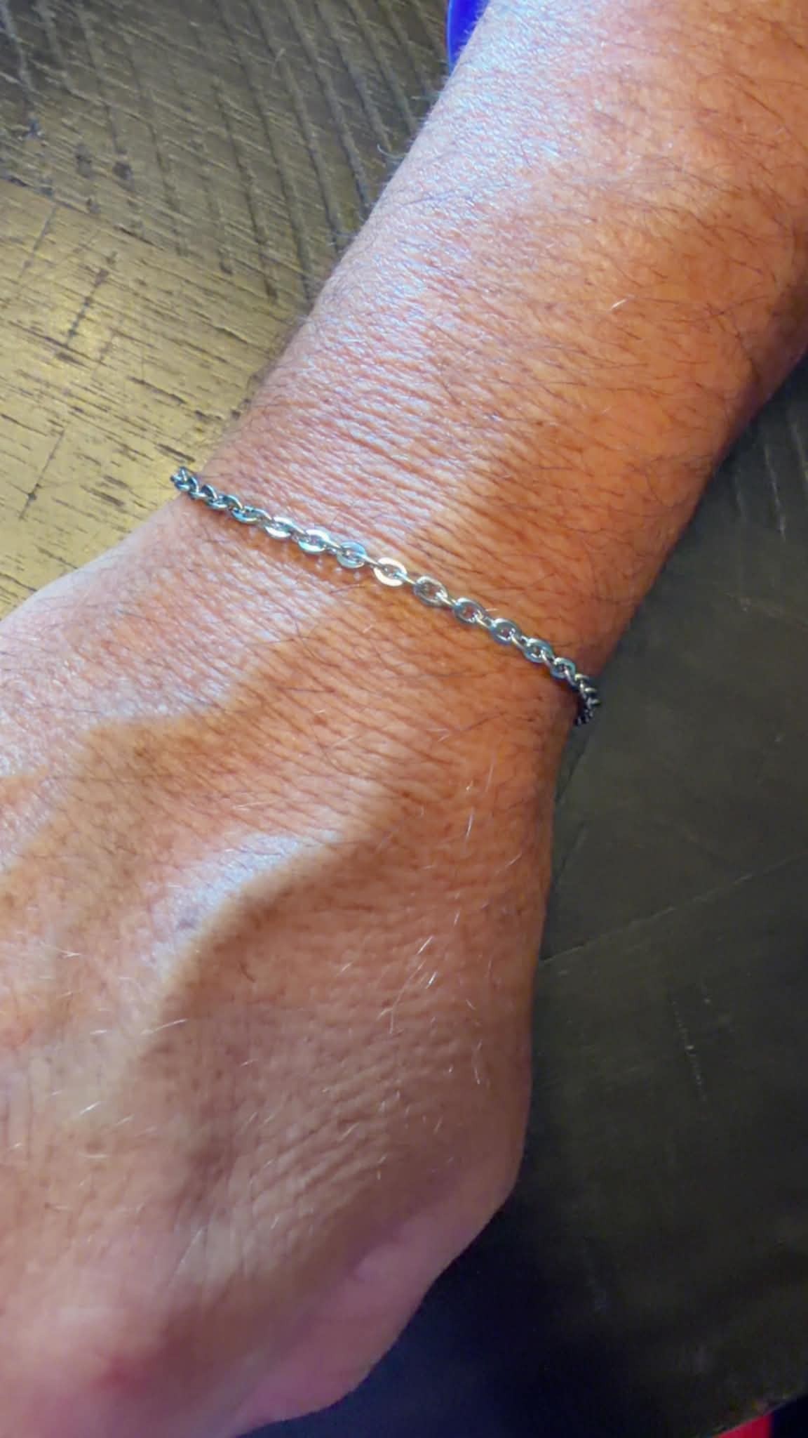 Silver permanent bracelets